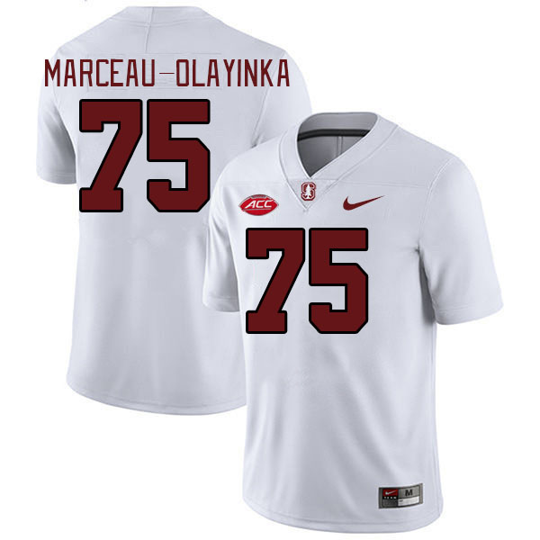 Men #75 Braden Marceau-Olayinka Stanford Cardinal 2024 ACC Conference College Football Jerseys Stitc